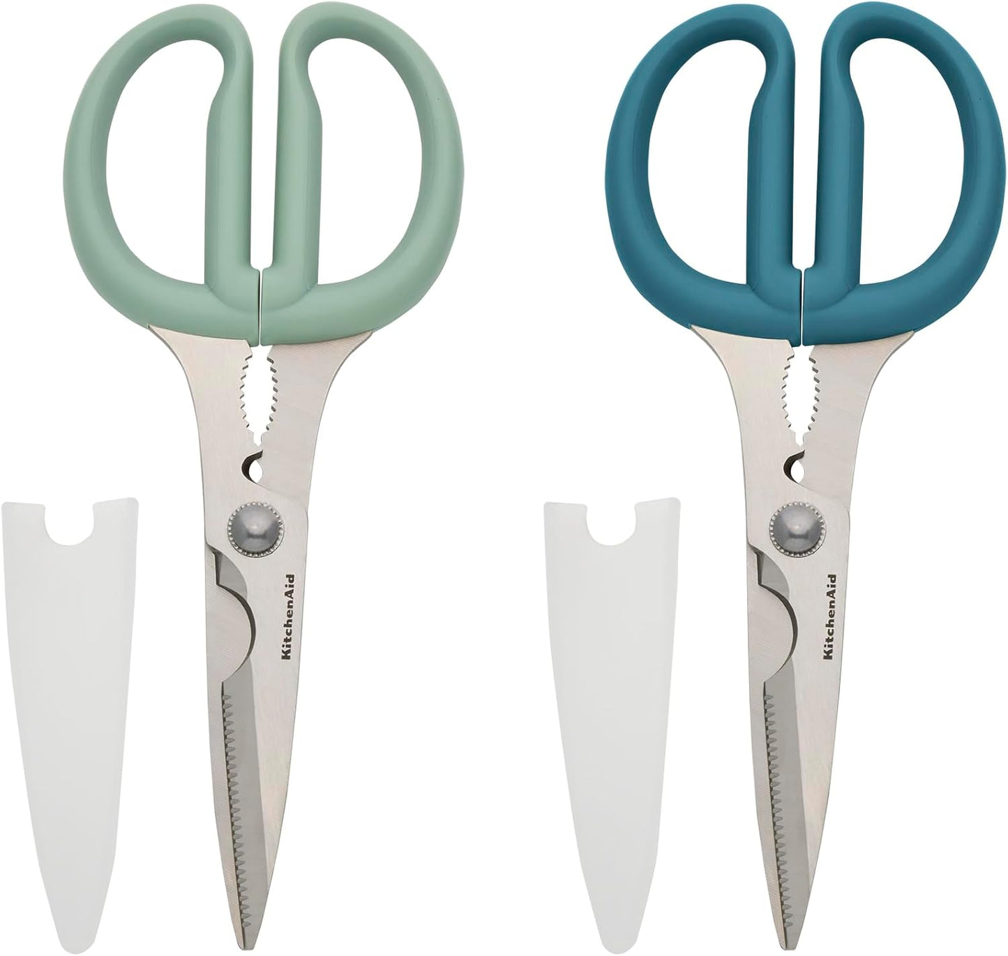 KitchenAid Kitchen Shears - Durable Stainless Steel Scissors with Soft Grip Handle | 8.72 Inch, Black