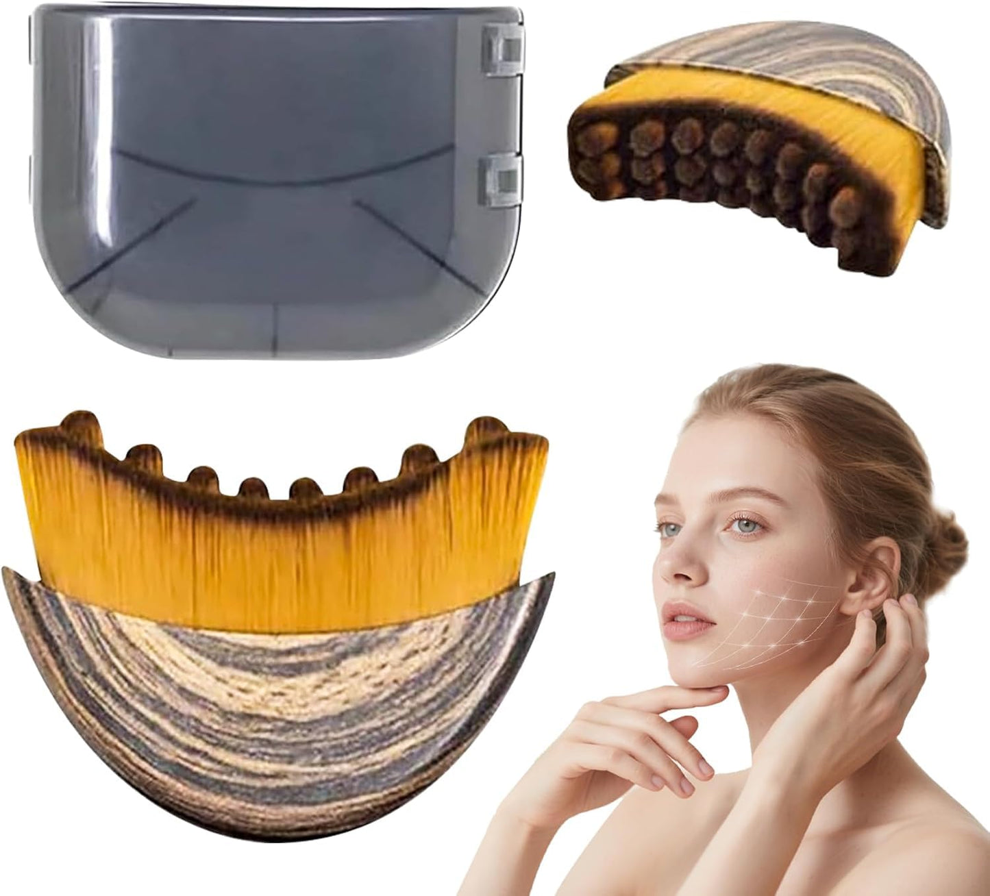 Lymphatic Drainage Massager - Contour Face Brush for Double Chin Reduction | 1 Piece