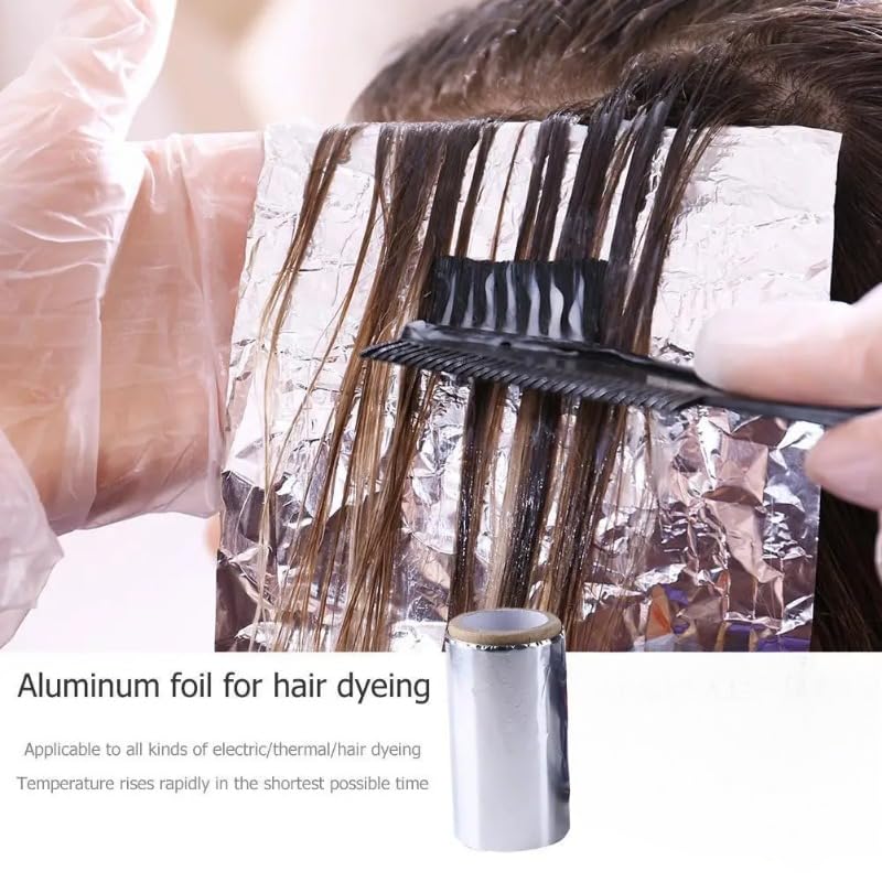 Hair Coloring Tin Foil - Aluminum Sheets for Hairdressing | 1 Roll of Salon Dye Tool