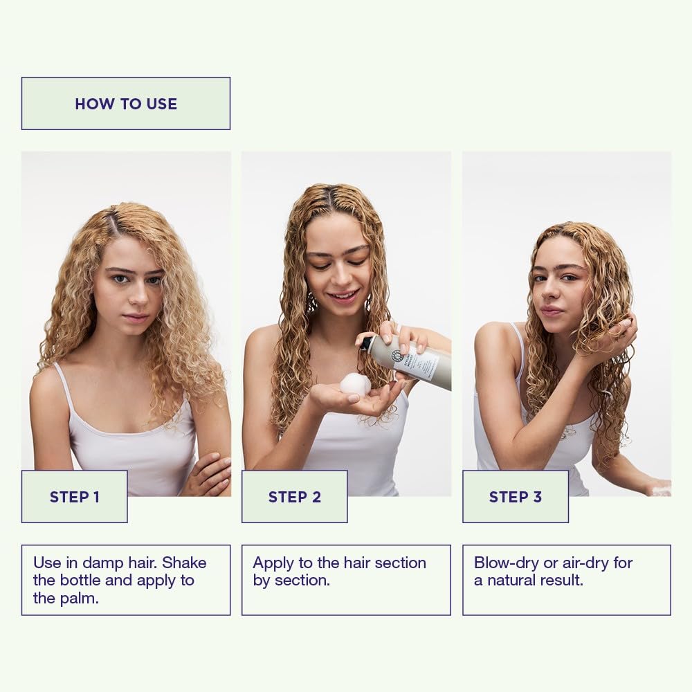 Maria Nila Styling Mousse - Volume & Anti-Static Hold 4/5 | Vegan, Sulfate-Free, Color Preserving