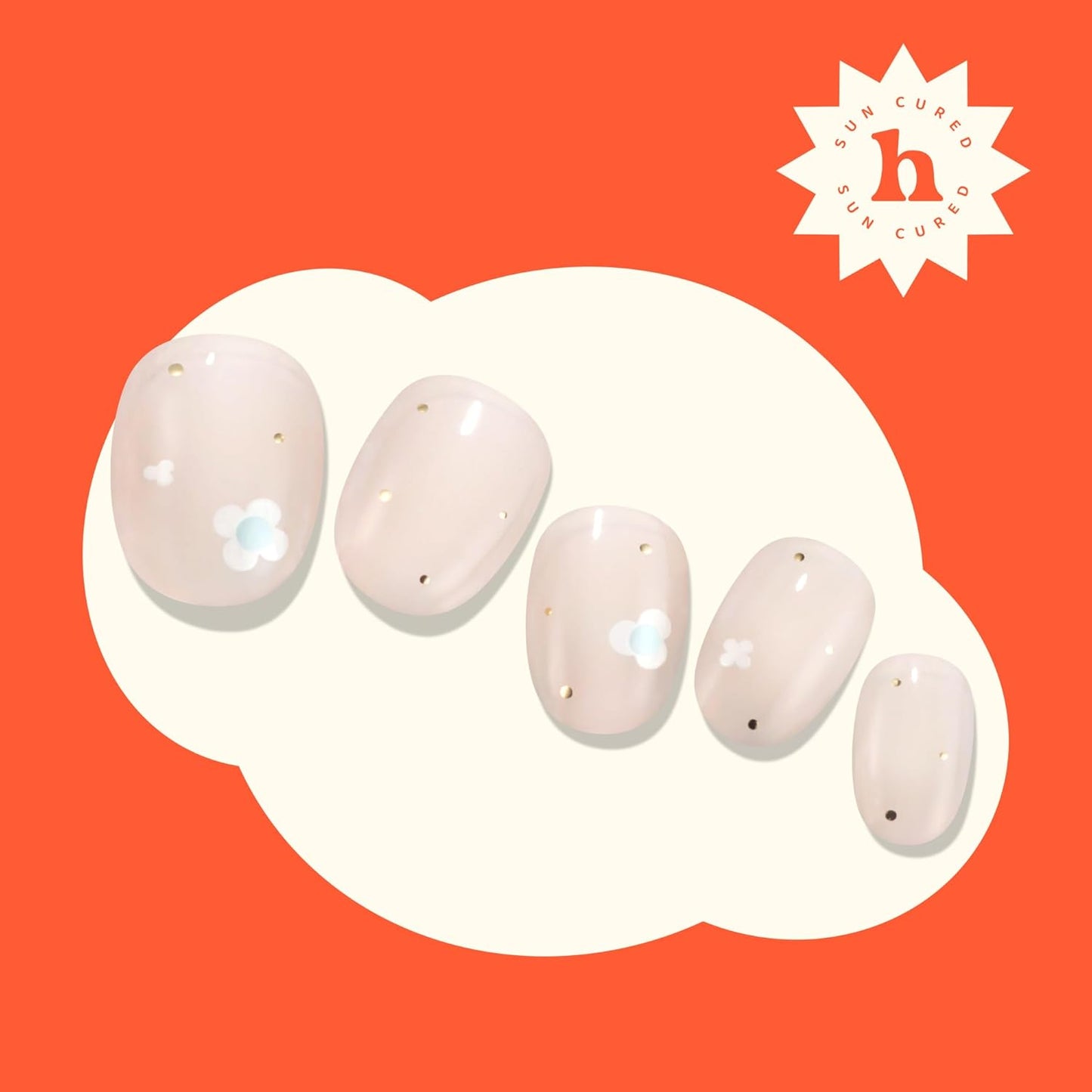 Semi Cured Gel Nail Strips - Pink Solid | No LED Lamp Needed, Easy Apply & Remove | 28 Strips, Prep Pads, Nail File & Stick