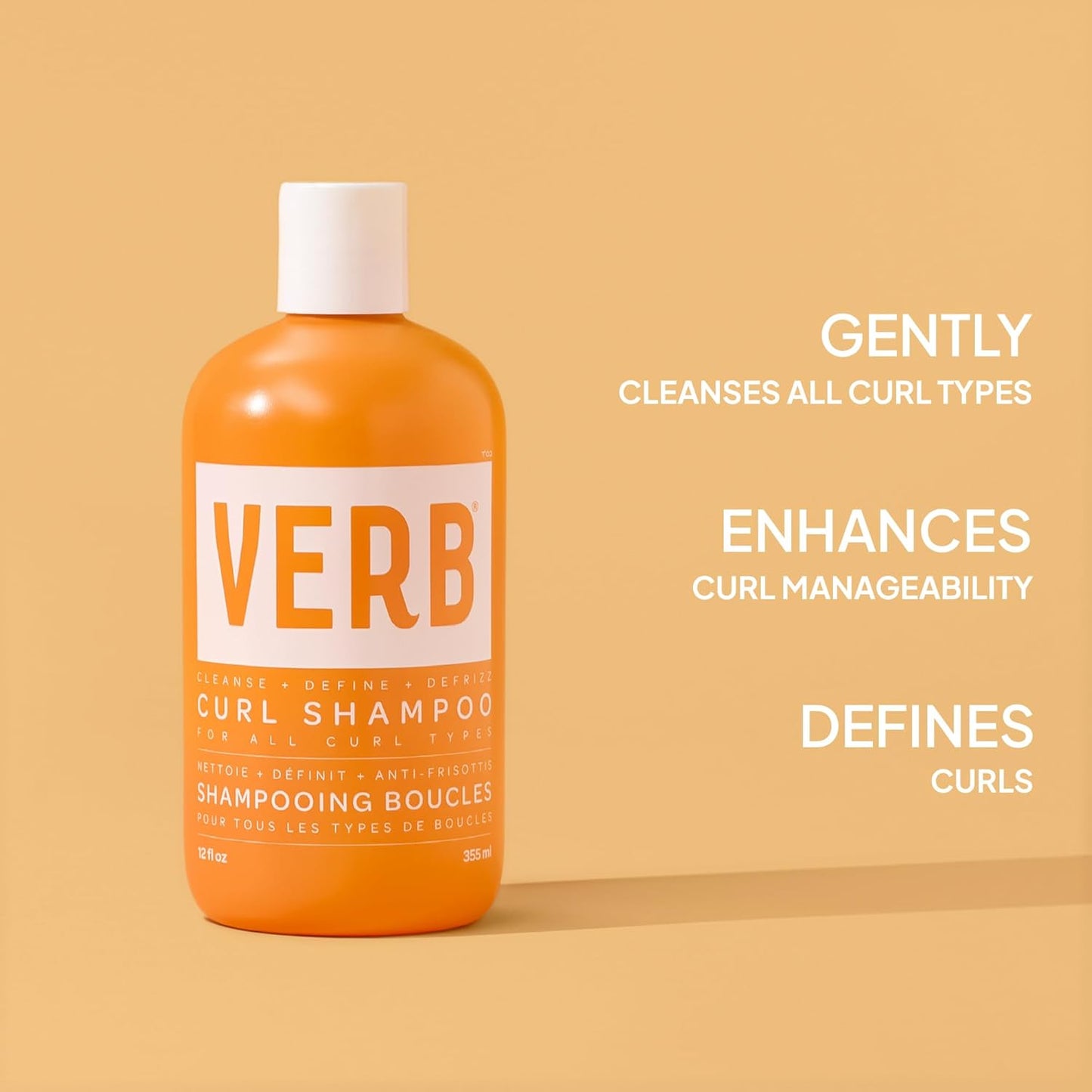 Curl Shampoo & Conditioner Duo - Vegan Frizz Control & Definition | Paraben-Free, Sulfate-Free