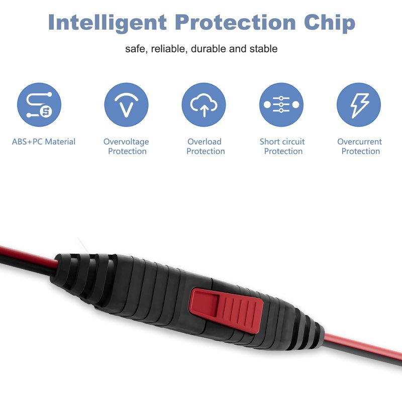 SGEOYPIL GC004 X-Connect Extension Cable Accessory for NOCO Genius Smart Battery Chargers 10FT Automotive Wires Harness