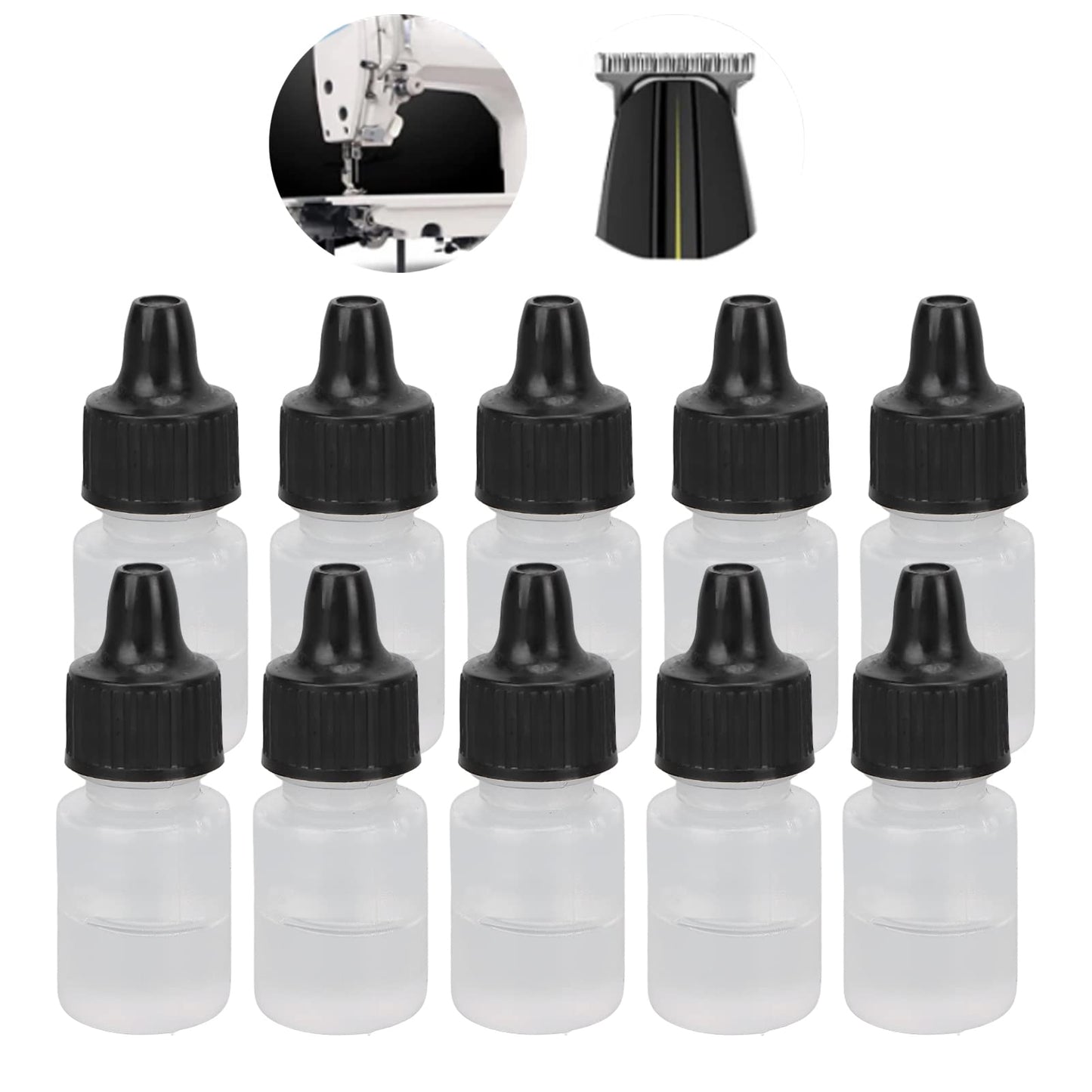 Shaver Lubricant, 10pcs Shaver Maintenance Lubricant Hair Trimmer Repair Oil Reduce Friction Prevent Trimmer Blades Sewing Machine Repair Oil for Electric Clippers Trimmers