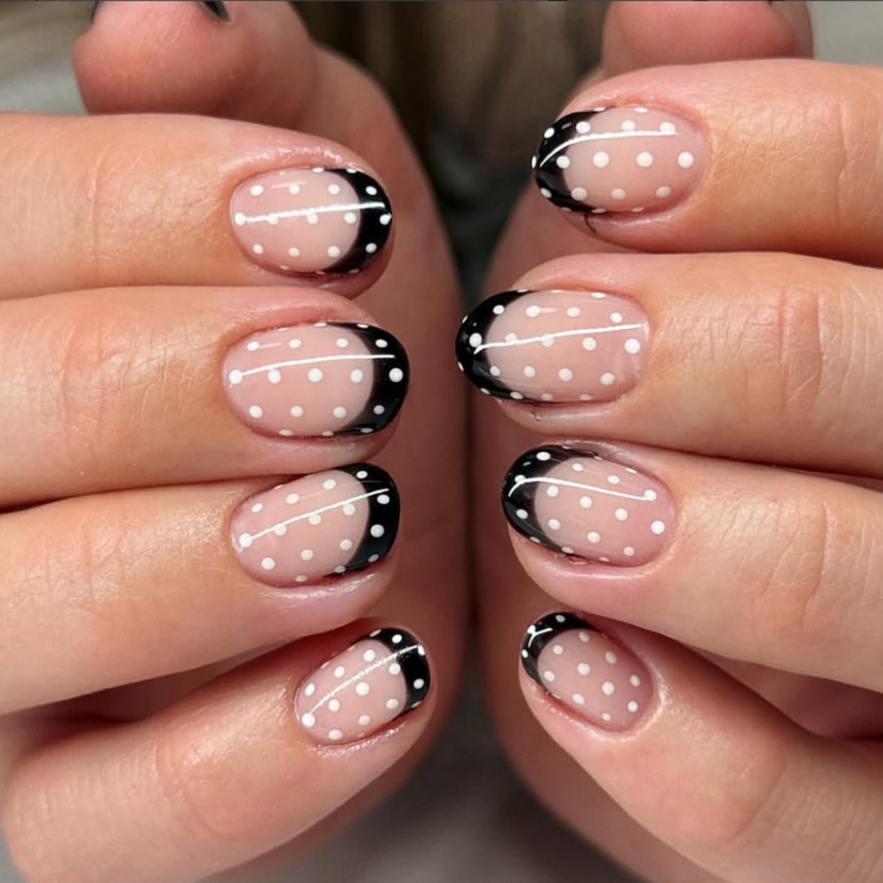 Ombre Press-On Nails - White & Light Pink Coffin Acrylic Design | 30 Pcs Reusable DIY Nail Art Kit for Women