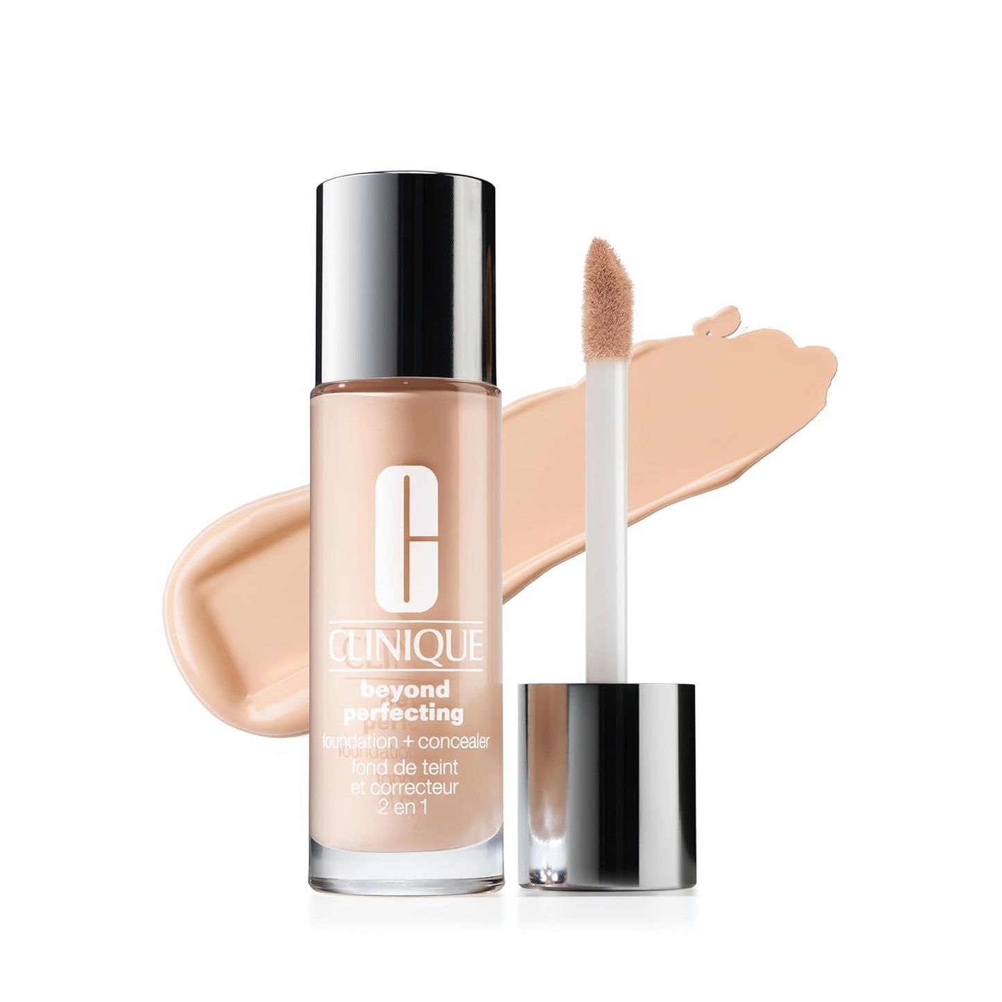 Clinique Beyond Perfecting Liquid Foundation & Concealer - Full Coverage, Natural Matte Finish for All Skin Types | 1 Fl Oz