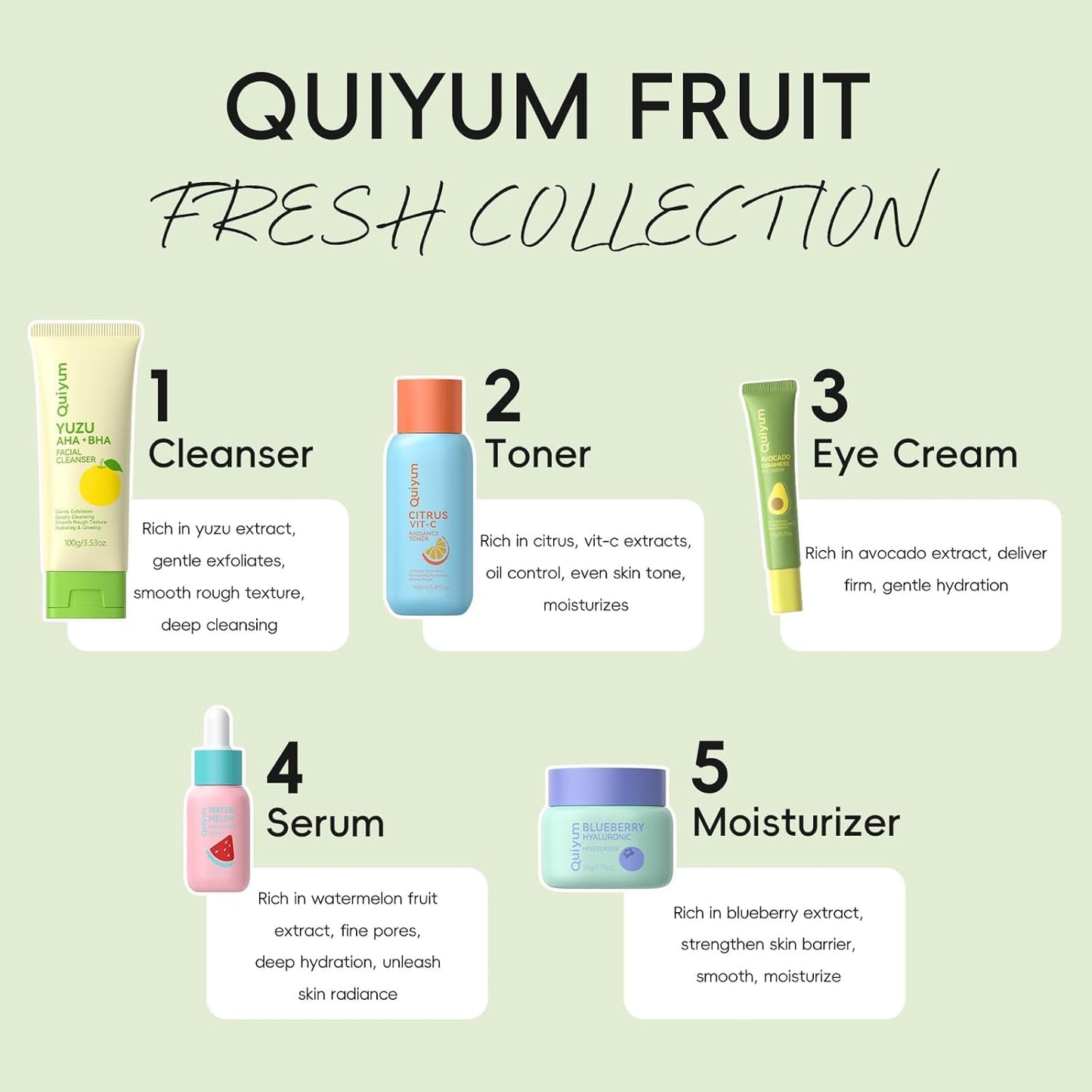 Fruit Skin Care Set - Hydrating Facial Mask & Moisturizing Routine for Women | Spa-Like Glow Up at Home