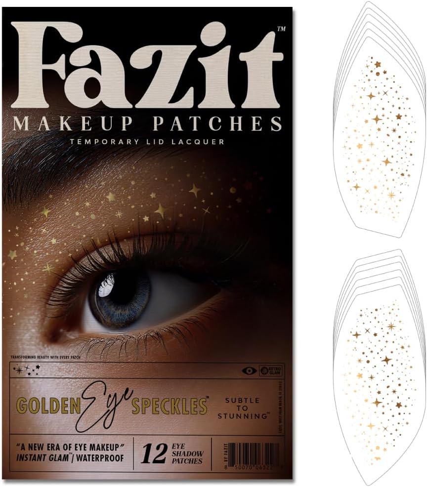Soccer Face Stickers - Waterproof Glitter Makeup Patches for Game Day Glam | Red, Blue & Silver (6 Pack)