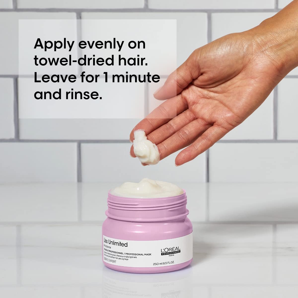 L'Oréal Professionnel Paris Liss Unlimited Mask - Frizz Control & Humidity Protection | Prokeratin Formula