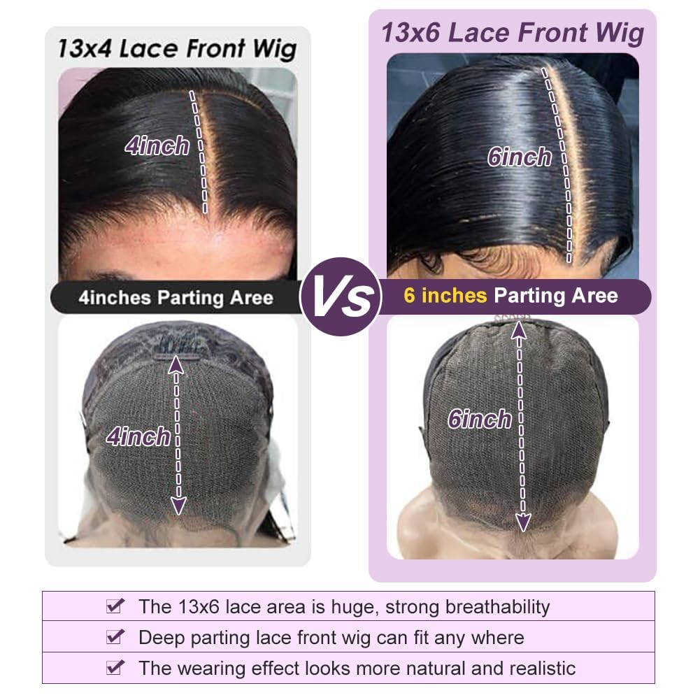 VXCVAE 30 Inch 13x6 Lace Front Wigs Human Hair 220 Density Body Wave HD Lace Front Wigs Human Hair Pre Plucked Natural Black Glueless Frontal Wigs for Women