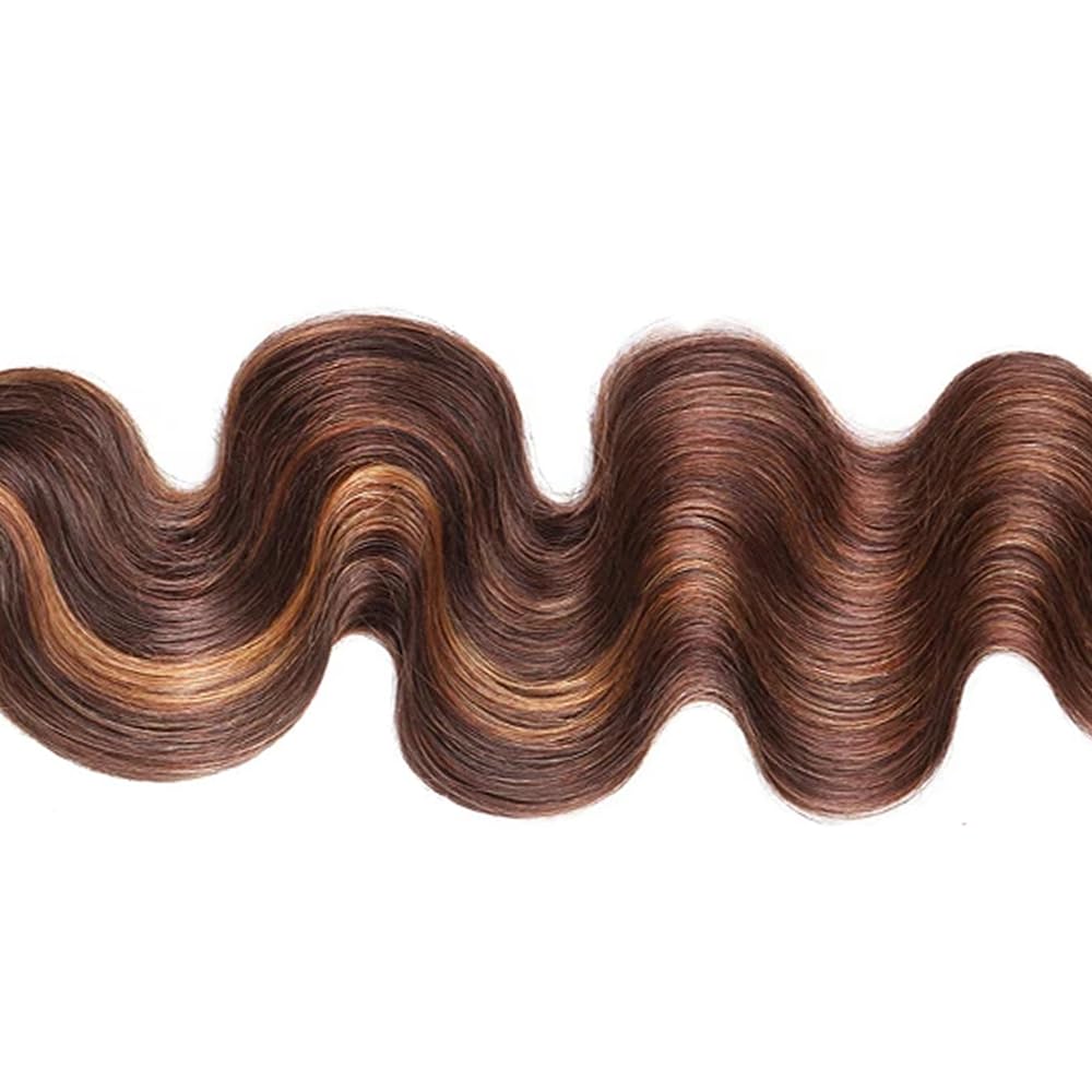 30 Inch LadrXadr Ombre Human Hair Bundles Ombre Bundles Human Hair Highlight Brown Body Wave Bundle p430 Brown Body Wave Bundle 100g
