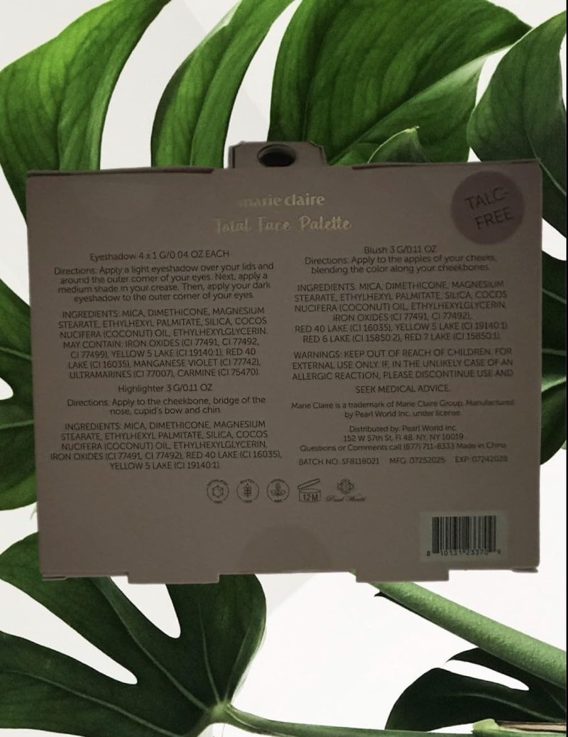 Full Face Natural Charm Makeup Set - Eyeshadow Palette, Highlighter, Contour Stick & More | 4-Piece Collection
