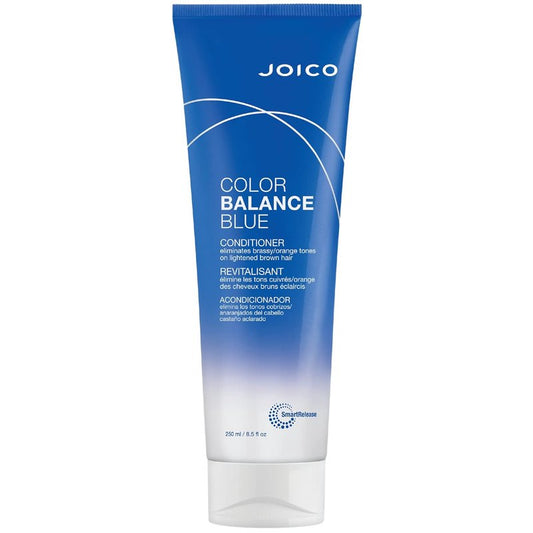 Joico Color Balance Blue Conditioner - Eliminate Brassy Orange Tones | Boost Shine & Vibrancy | UV Protection with Rosehip Oil & Green Tea Extract