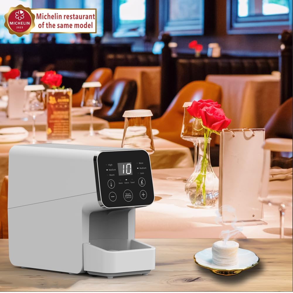 Hot Towel Dispenser with Fast Heating, Disposable Towel Warmer Machine for Facials, Spa, Massage, Home Salon Equipment, Includes 50 Towels