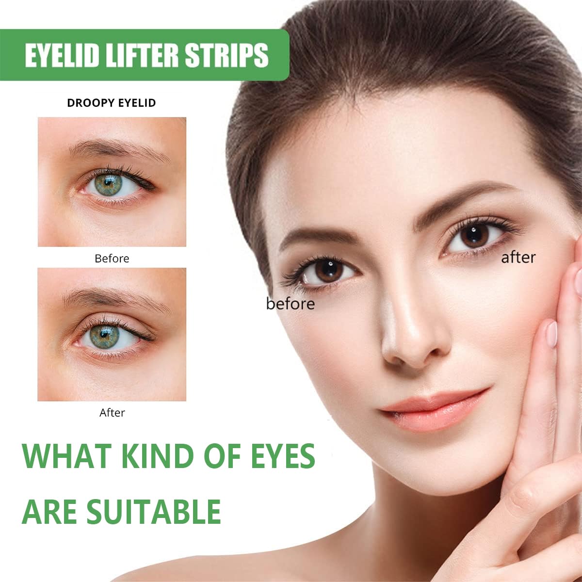 ZMBeautk 7MM 720Count Natural Invisible Single Side Eyelid Tape Stickers Medical-use Fiber Eyelid Lift Strip, Suitable for Uneven or Monolids, Perfect for Uneven Mono-Eyelids, Large
