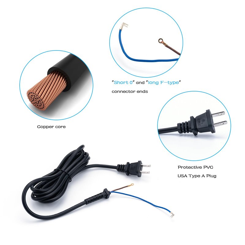 647-500 Trimmer Power Cord for WAHL,Compatible with Star Sr,Senior,SuperTaper,Designer,Balding,Magic Clip Electric Clippers Replacement Power Cord