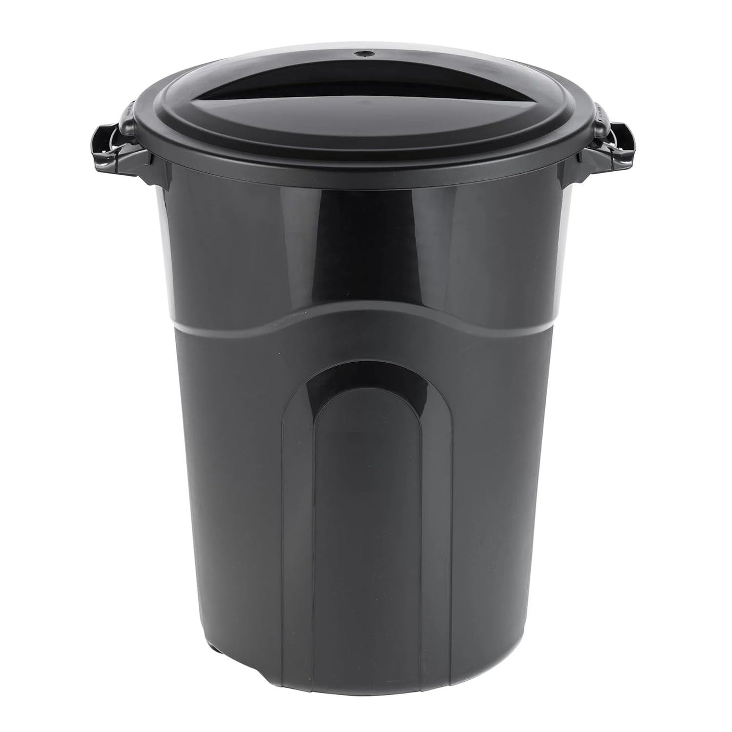 32 Gallon Trash Can - Durable Indoor/Outdoor Waste Bin with Lid | Black