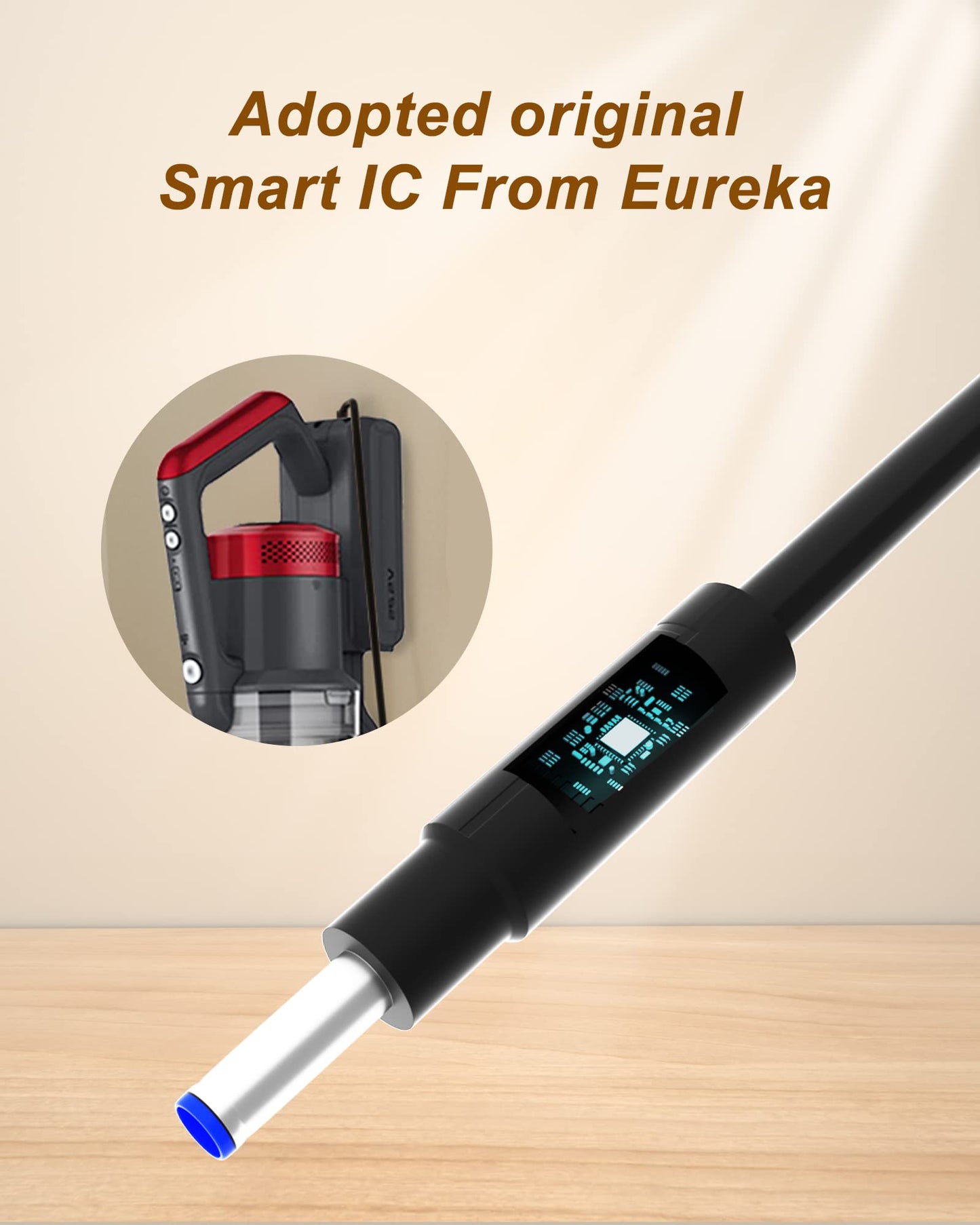 WUKUR Charger for Eureka MC2805A Compatible with Eureka Rapid Clean Pro NEC180 NEC182 NEC185 NEC186 NEC280TL NEC380 NEC480 NEW400 Lightweight Cordless Vacuum Cleaner Adapter Power Supply