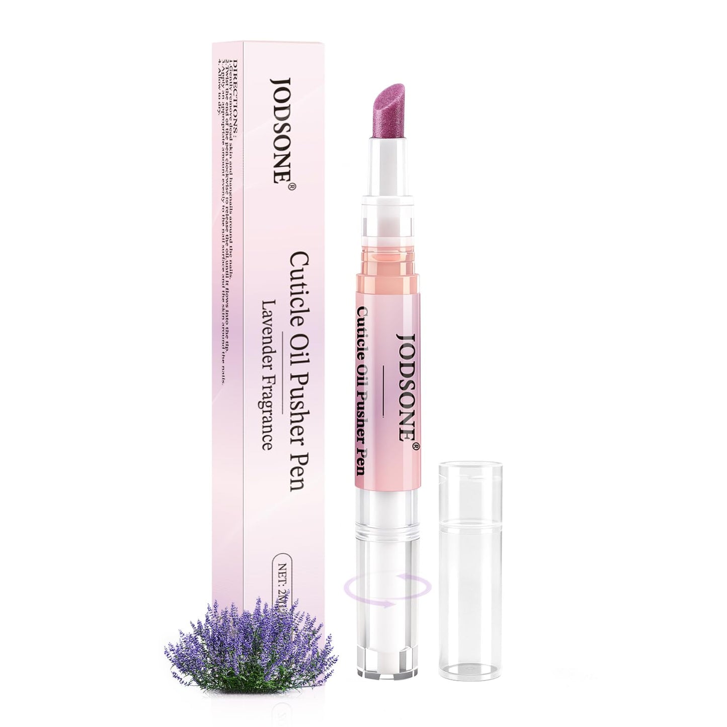 JODSONE 2-in-1 Cuticle Oil Pen & Pusher - Gentle Treatment for Dry, Damaged Nails | Moisturizing Formula