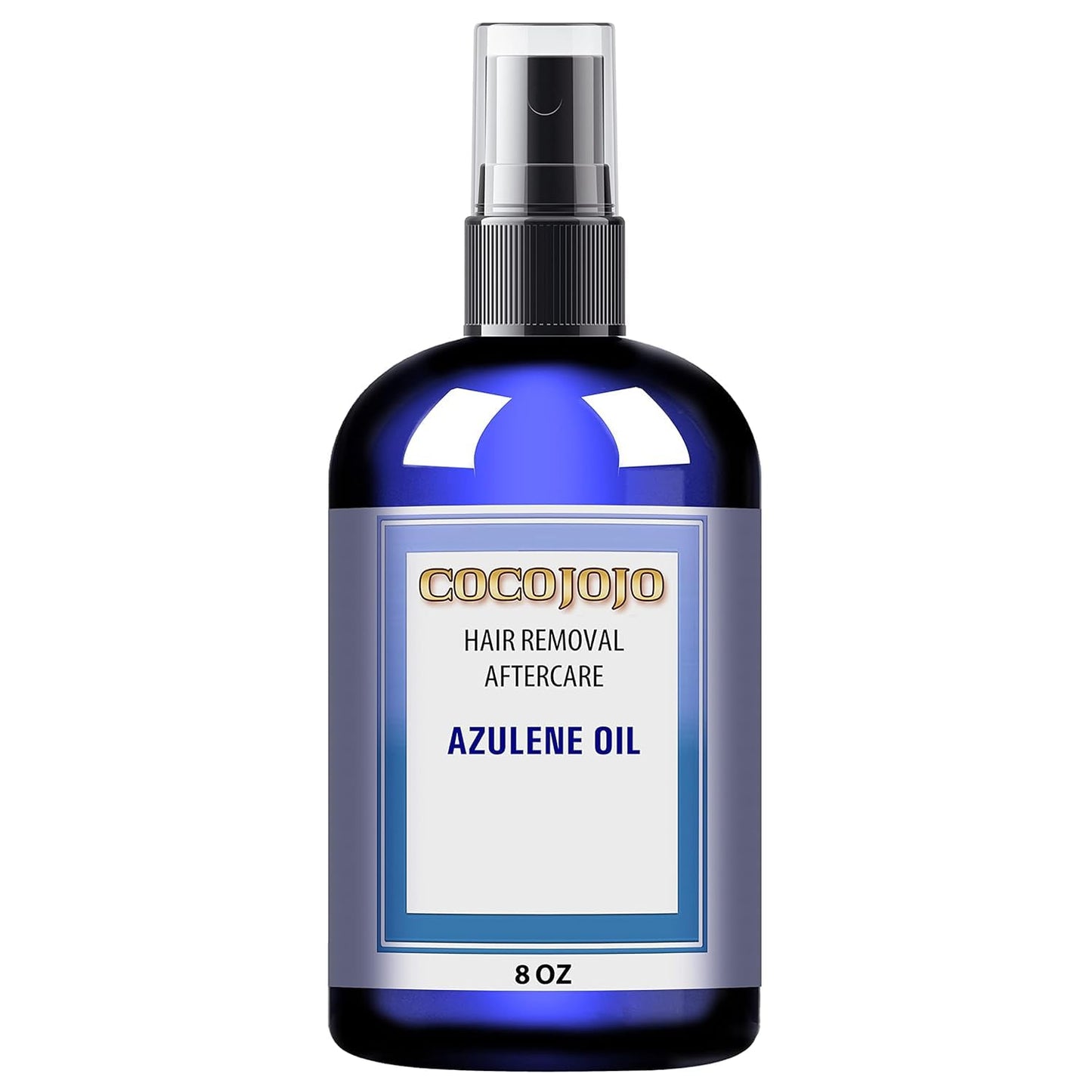 cocojojo Azulene Oil After Waxing Sugaring Soothing Hair Retardant 8 Oz Decreasing Hair Thickness After Hair Removal Natural Delaying Hair Regrowth