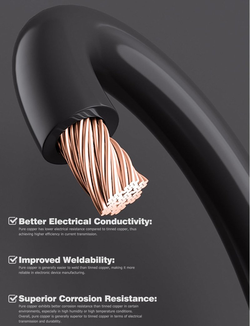 2 Pack M10 18inch Wires Harness Compatible with NO-CO GC008 X-Connect, Genius Smart Battery Chargers Extension Eyelet Terminal Accessory