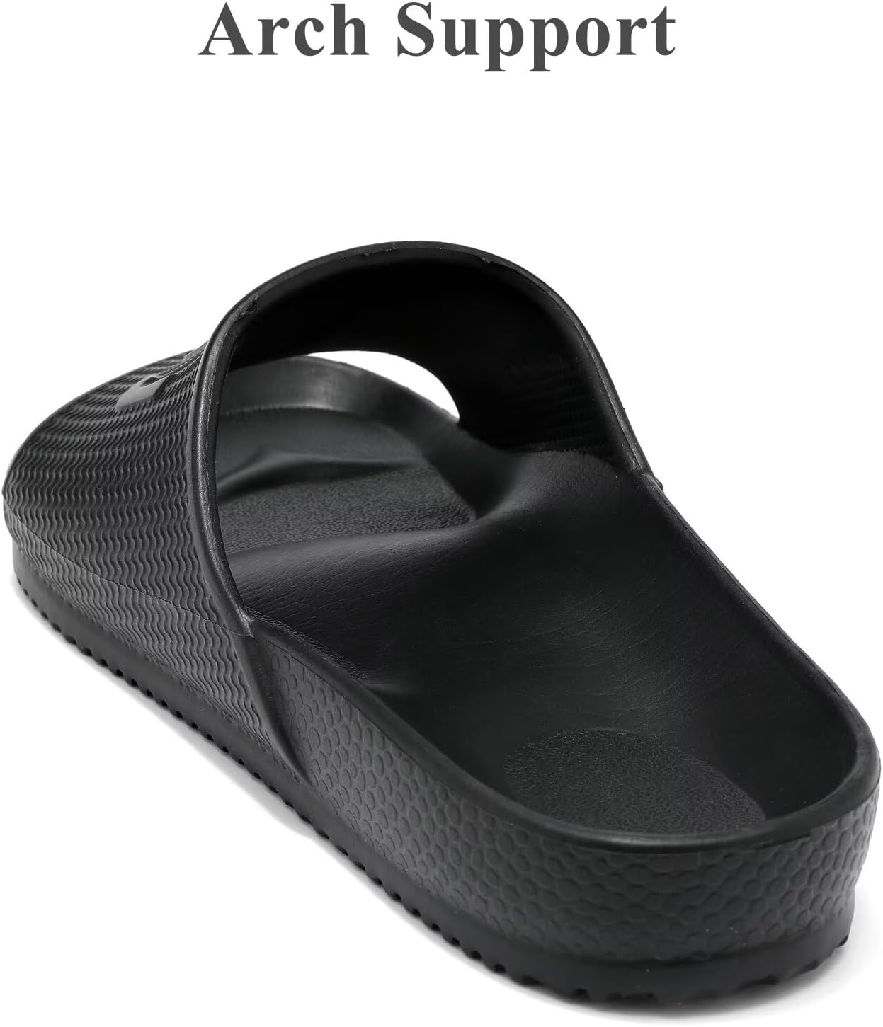 Arch Support Slides - Comfortable Beach & Pool Slippers | Lightweight Quick-Dry Shower Sandals
