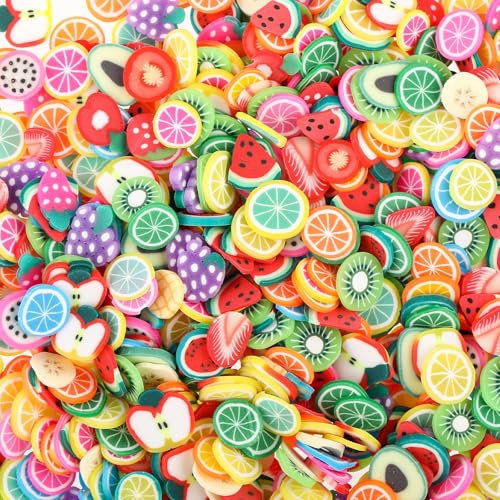 6000Pcs 3D Fruit Nail Art Slices for Resin & Slime Crafts