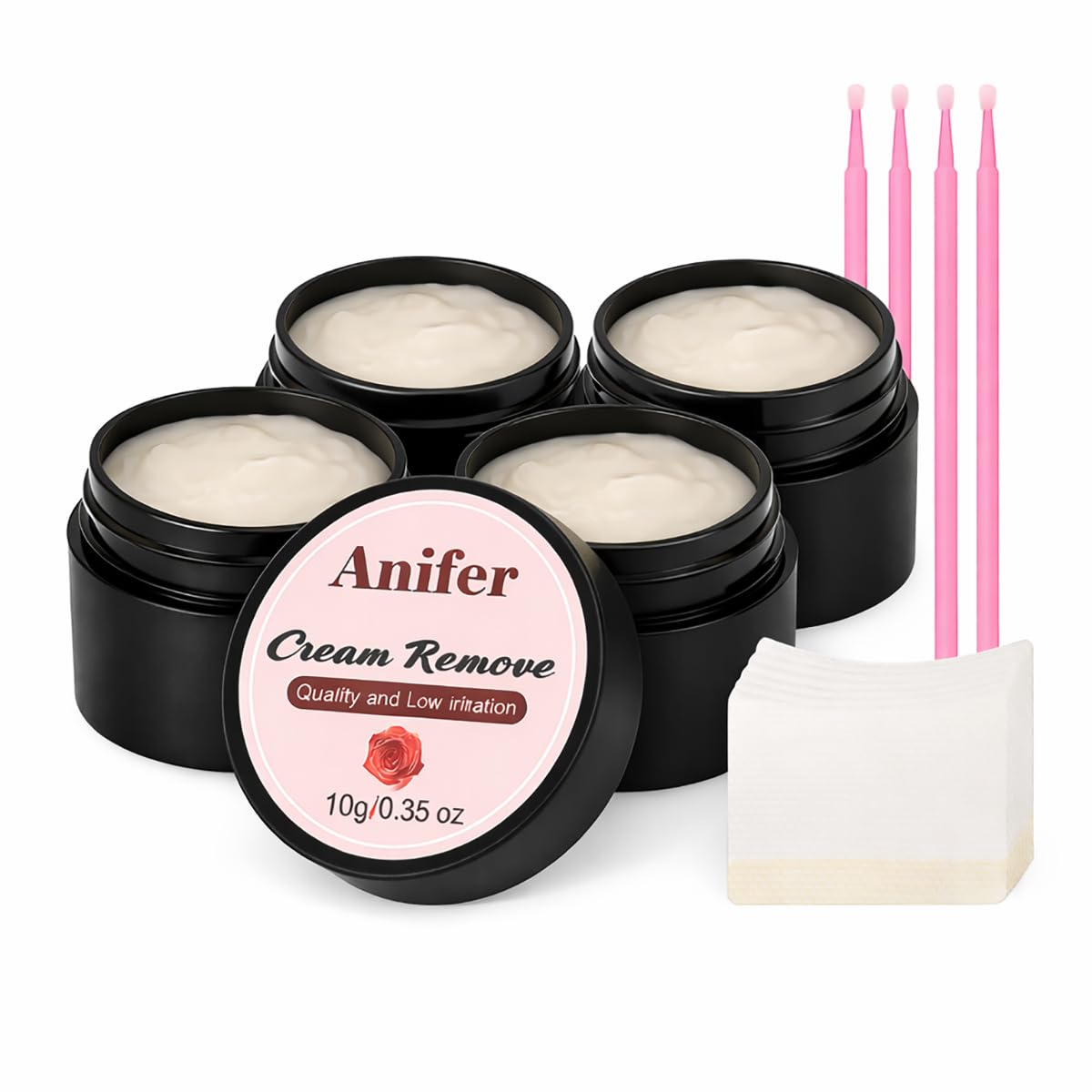 Eyelash Extension Remover - Fast-Dissolving Cream for Sensitive Skin | Hami Melon Scent, 10g (2 Pcs)