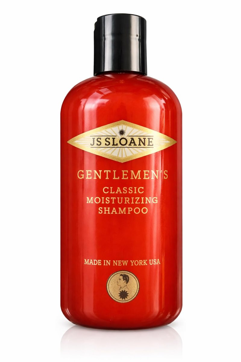 JS Sloane Moisturizing Shampoo for Men – Hydrating Formula for Dry Hair – Strengthening with Vegetable Protein – Premium Daily Grooming Shampoo (8 oz)