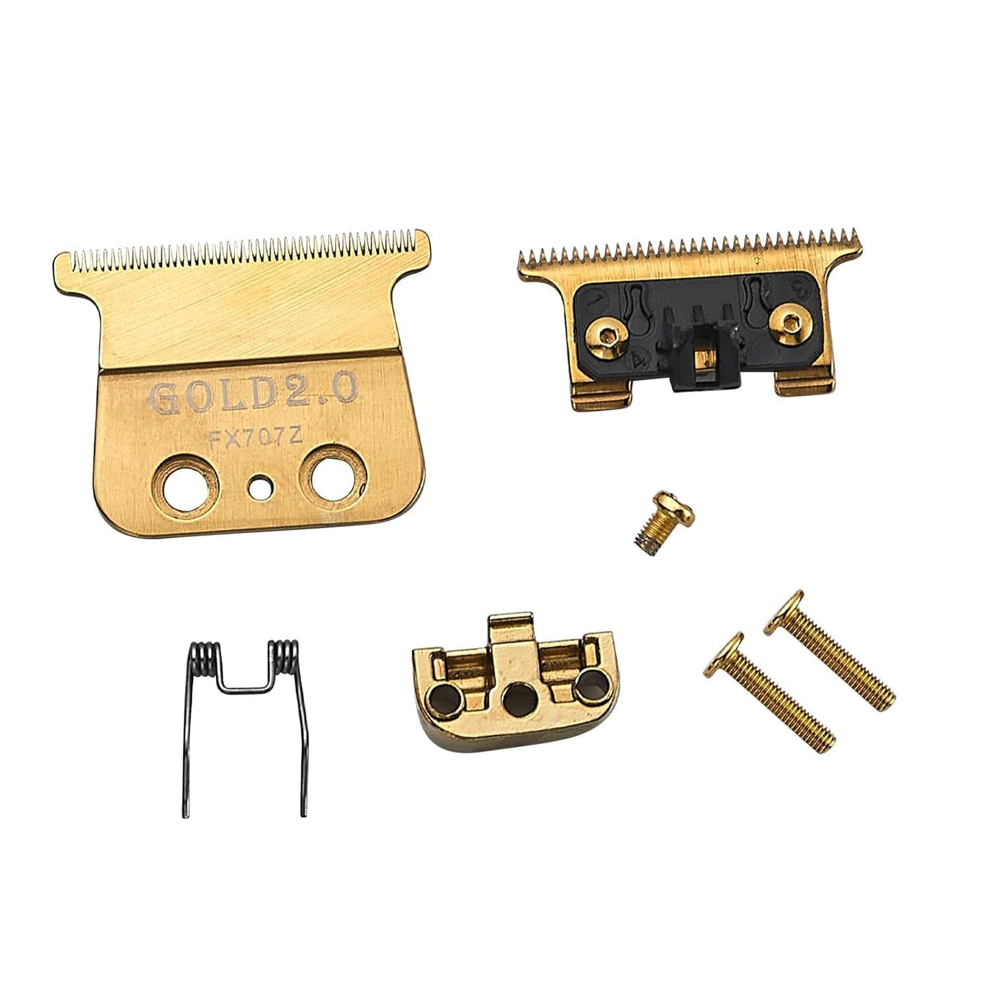 707GOLD2.0 Replacement Blades Compatible with BaBylissPRO FX787 & FX726 Trimmers, for Outlining Hair Trimmers (FX787）