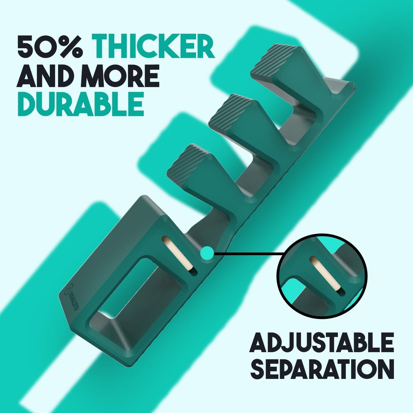Adjustable Toe Separators - Bunion Corrector & Plantar Fasciitis Relief | 50% Thicker, 2 Pairs, Green - S/M & Large