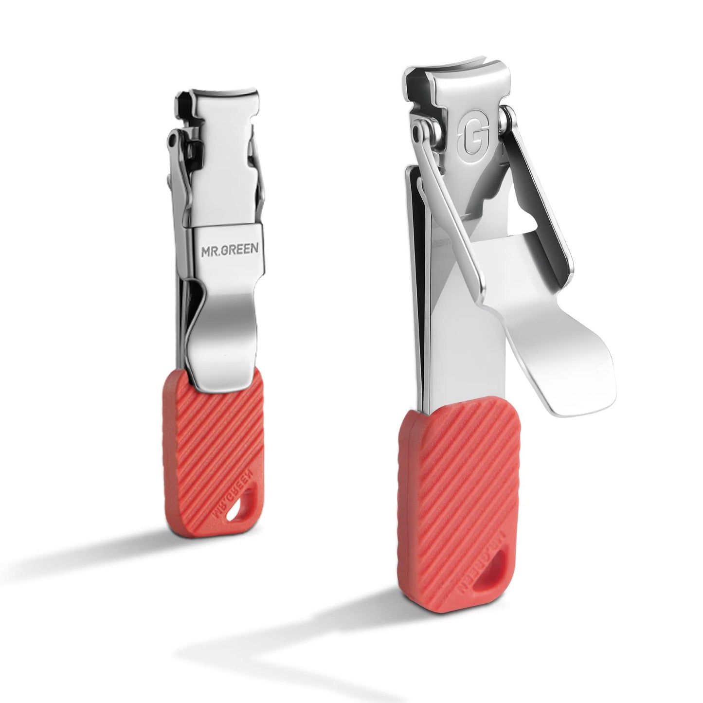 MR.GREEN Compact Nail Clippers Foldable Nail Cutters Manicure Tools Portable Fingernail Clipper with Key Chain Nail Scissors