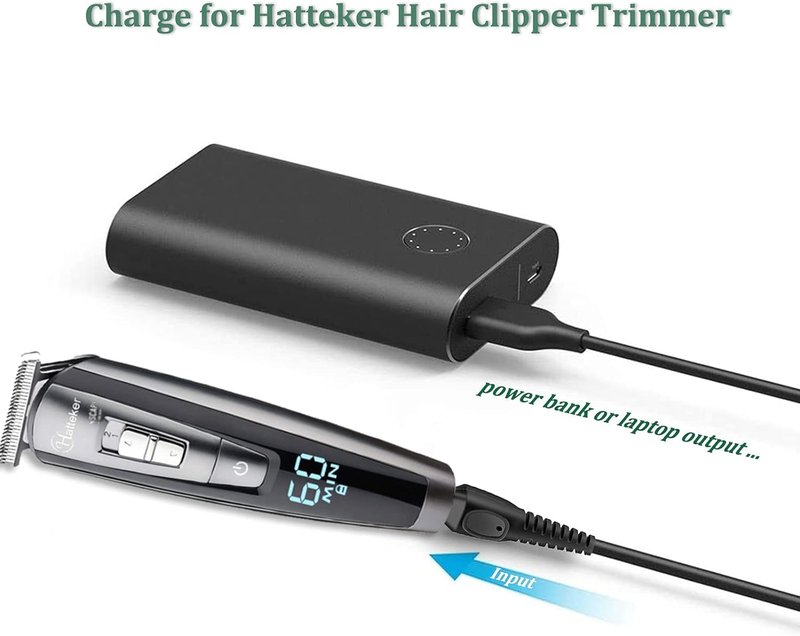FGIEU 5V Trimmer Charger compatible with Hatteker RFC-588 RFC-598 RFC-690 RFC-692 RFC-696 RSCX-9598 RSCX-7568 Cordless Hair Trimmer Pro Hair Clippers Beard Trimmer & Electric Shaver Razor.