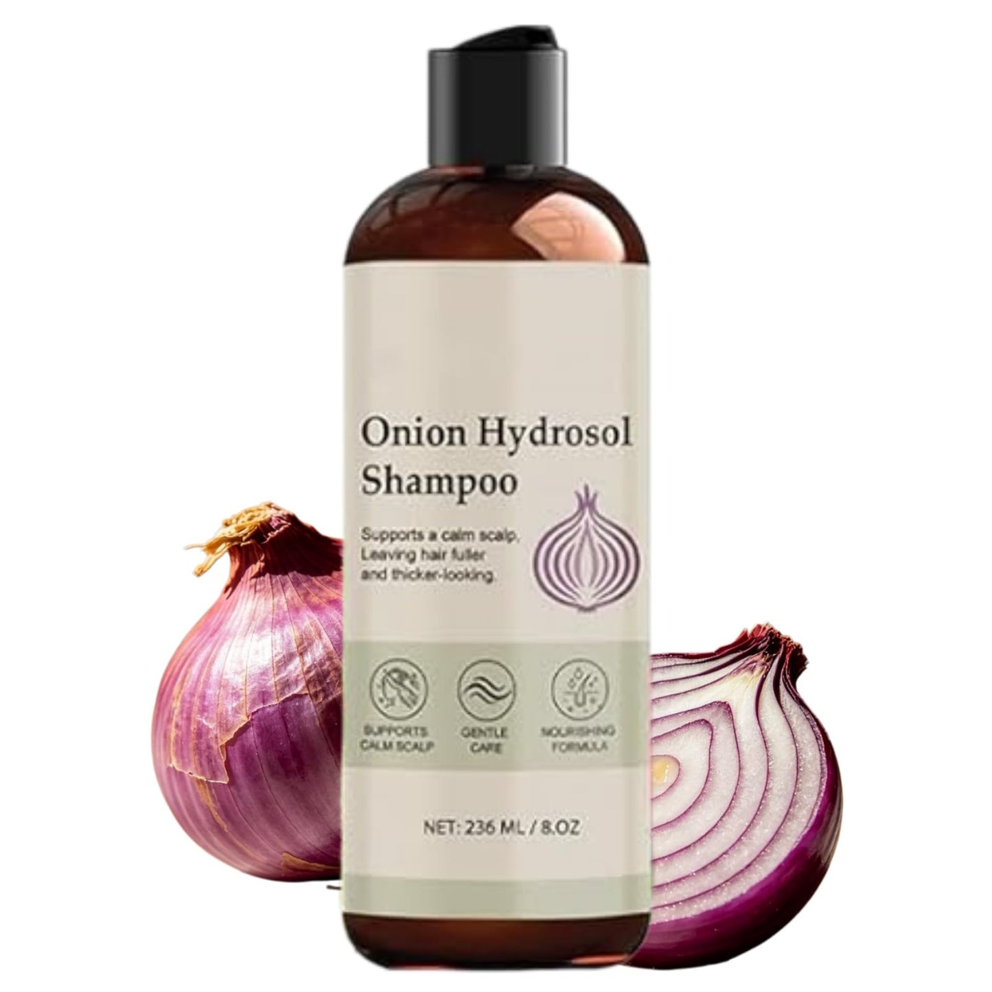 Onion Hydrosol Shampoo Duo with Rosemary & Biotin, Nourishes Hair to Be Moisturized, Stronger, Fuller and Thicker for Natural Hair Growth (1 pcs)