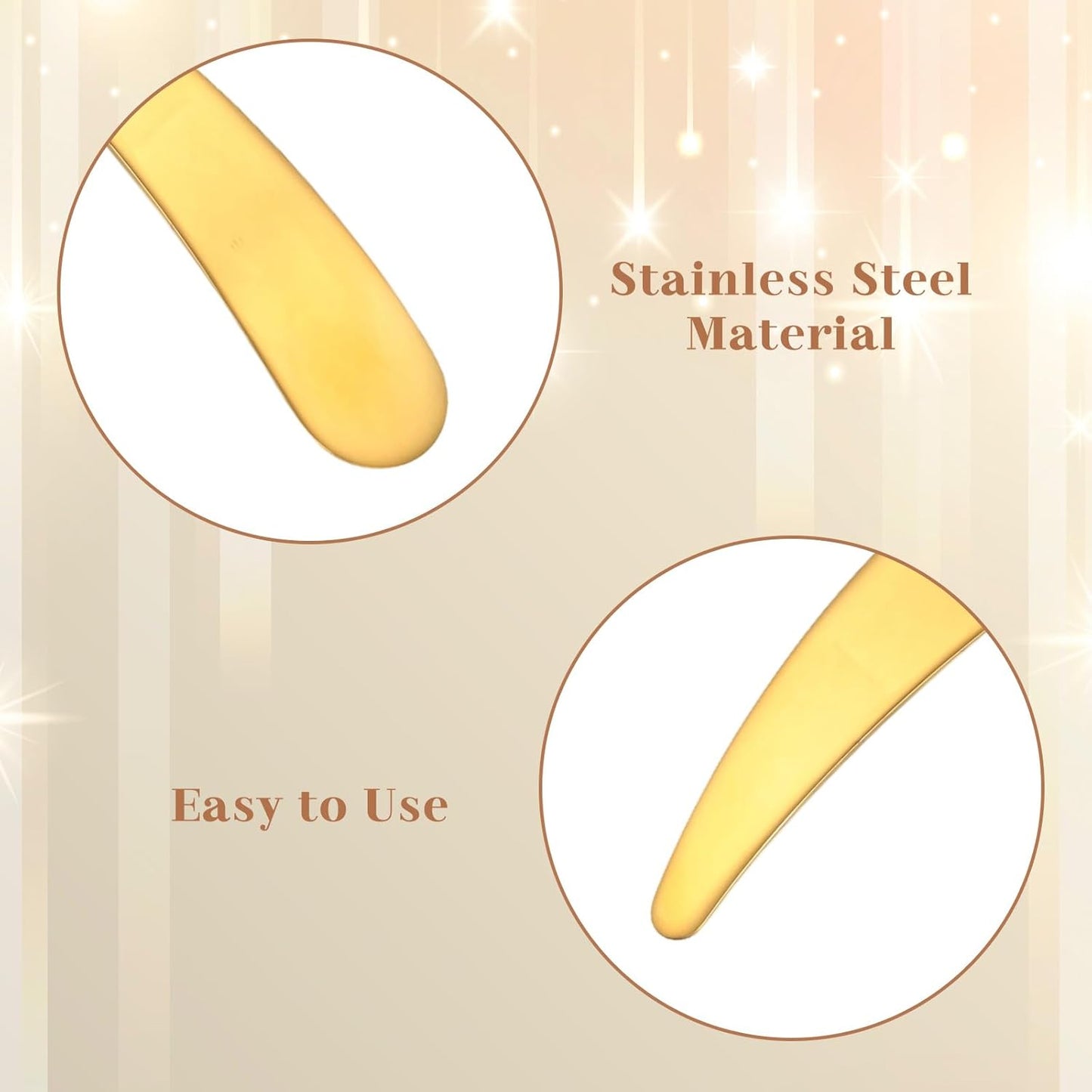 Mini Cosmetic Spatula Set - 5 Metal Makeup Applicators for Skincare | Reusable Stainless Steel Mixing Tools