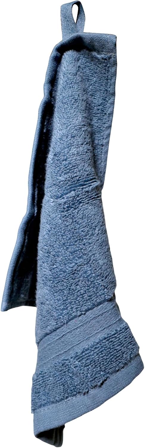 Luxury Cotton Washcloths - Ultra Soft & Super Absorbent Terry Towels | 12x12 MultiPack in China Blue