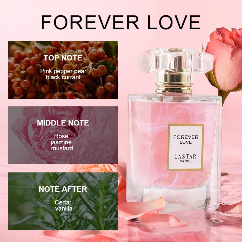 LASTAR Forever Love Perfume for Women & Men 55ml Floral Fragrance Travel Size
