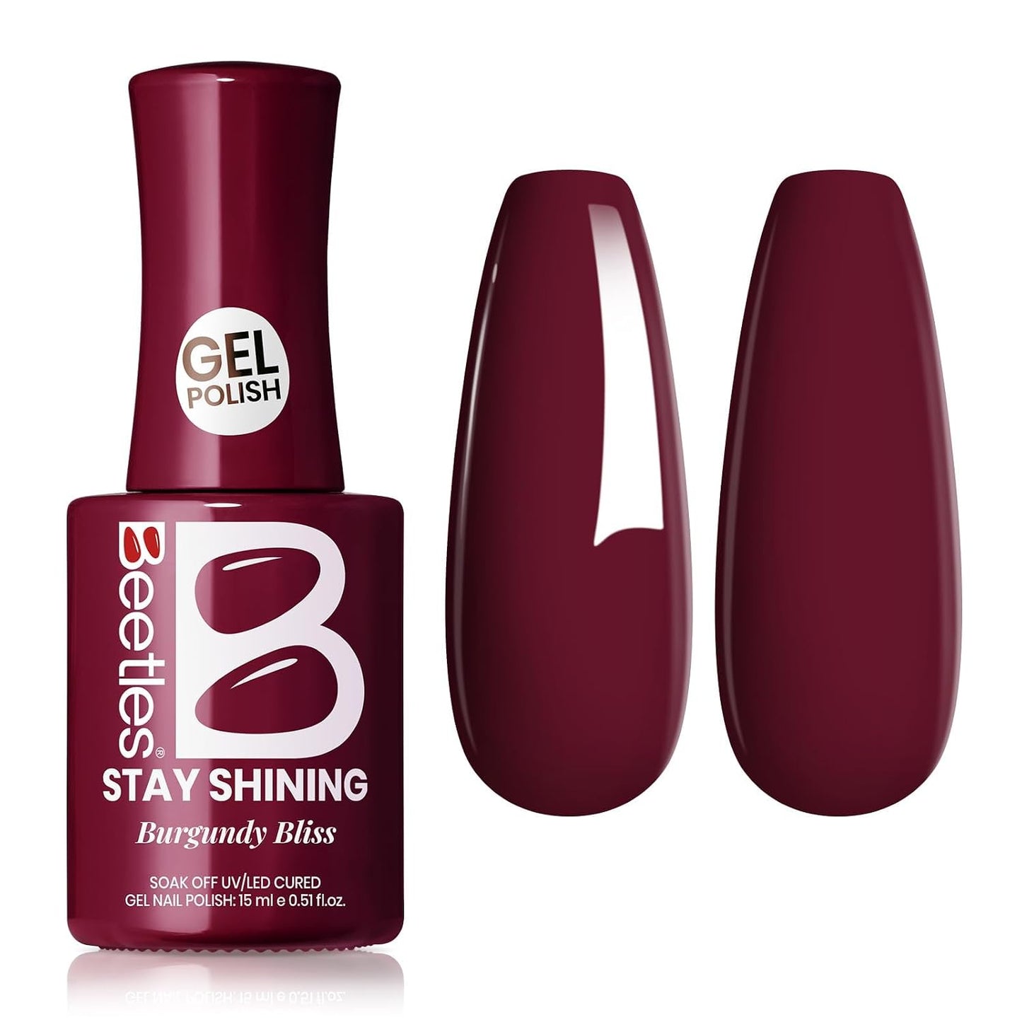 Beetles Purple Gel Polish - Lilac Light Purple Nail Color | 15ml Soak Off UV LED Gel for Summer Manicure