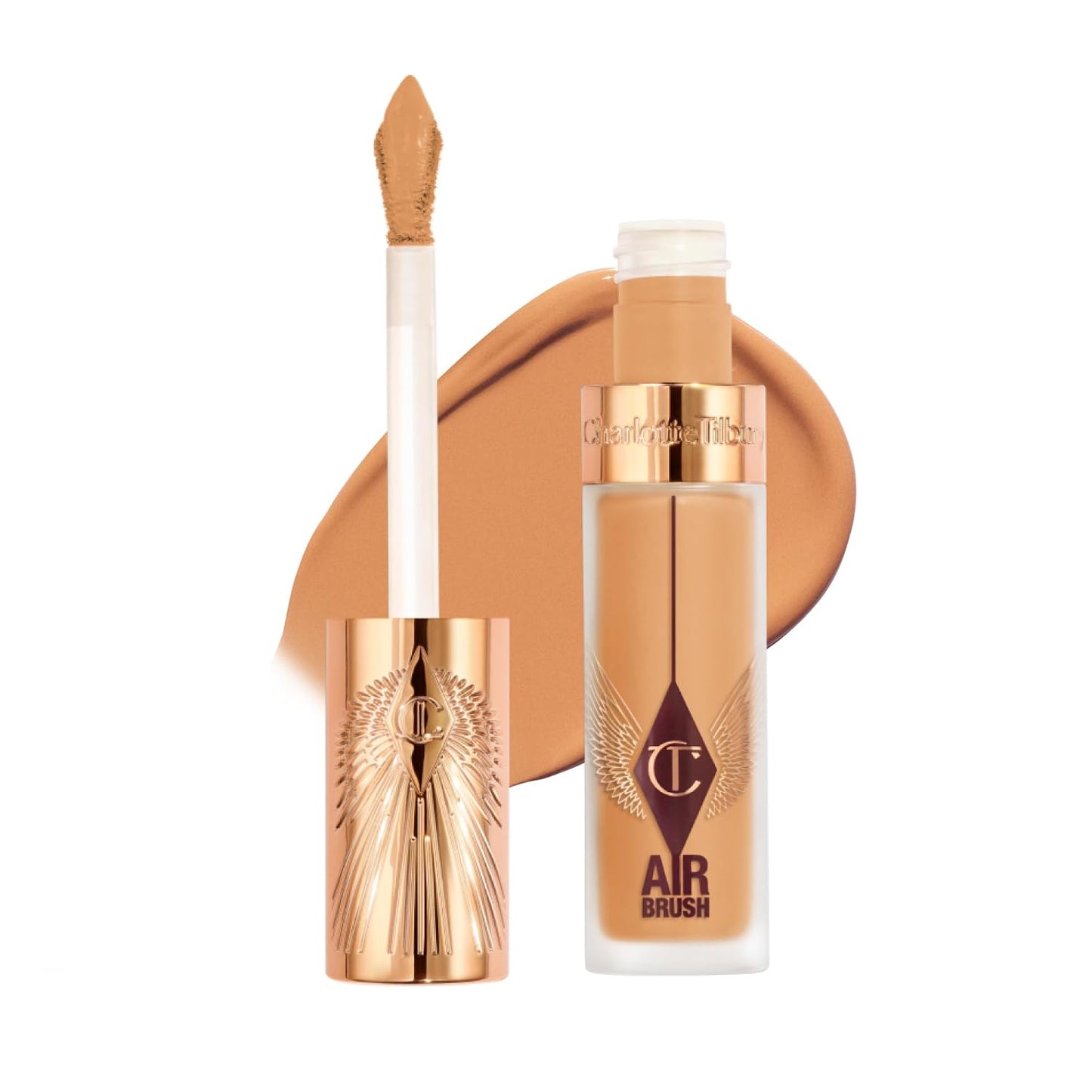 Charlotte Tilbury AIRbrush Flawless Blur Concealer - Longwear, Hydrating, Full Coverage for Dark Circles & Blemishes | Natural Matte Finish