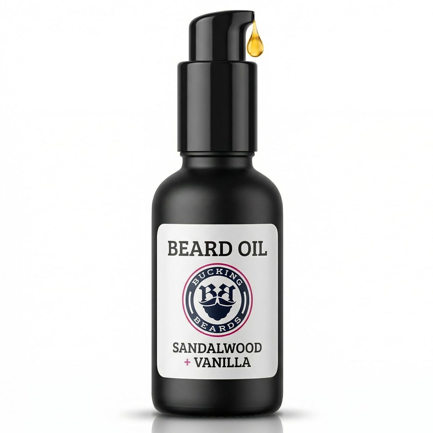 Bucking Beards Beard Oil - Beard Softener for Men - Made with Natural Ingredients like Jojoba Oil & Castor Oil - Sandalwood Fragrance - Vegan, Cruelty-Free, Gentle on Skin - 1 oz