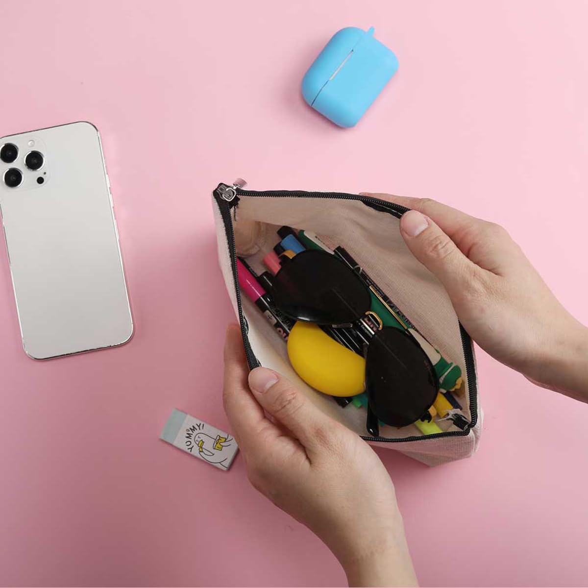 Gifts for Photographers Women Makeup Bag Graduation Mothers Day Birthday Photography Gifts for Women Female Teen girls Photography Videographer Camera Lovers Sister Daughter Best Friend Cosmetic Bag