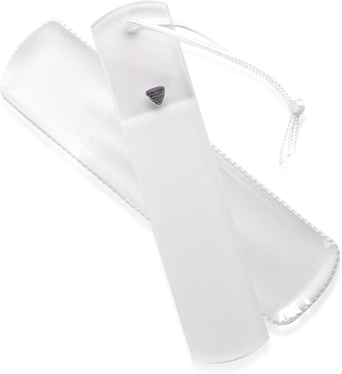 Czech Glass Foot File - BONA FIDE BEAUTY Premium Foot Scraper & Rasp | Includes Protective Sleeve