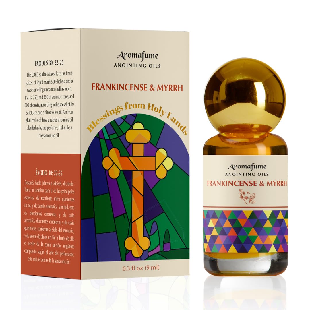 Frankincense & Myrrh Anointing Oil, 9ml, Christian Gifts, Aromafume