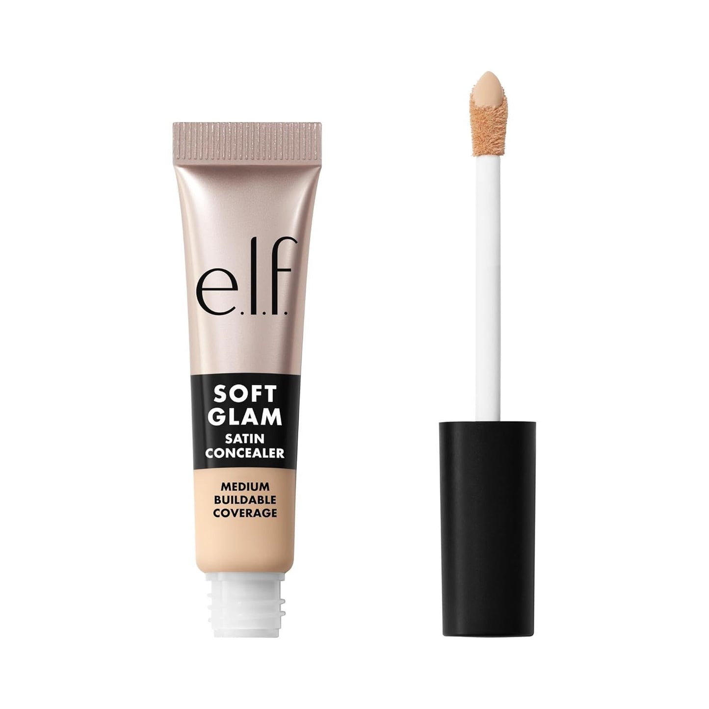 e.l.f. Soft Glam Satin Concealer - Medium Coverage, Crease-Resistant, Long-Lasting | 13 Fair Neutral