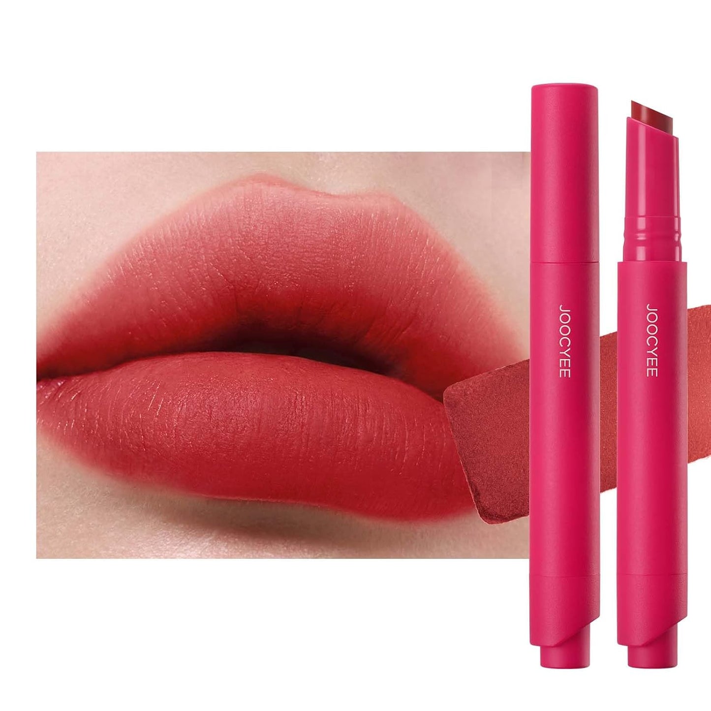 Velvet Rouge Matte Lipstick Pencil - Lightweight, Waterproof, High Pigment Lip Color | Buildable Coverage in Nude