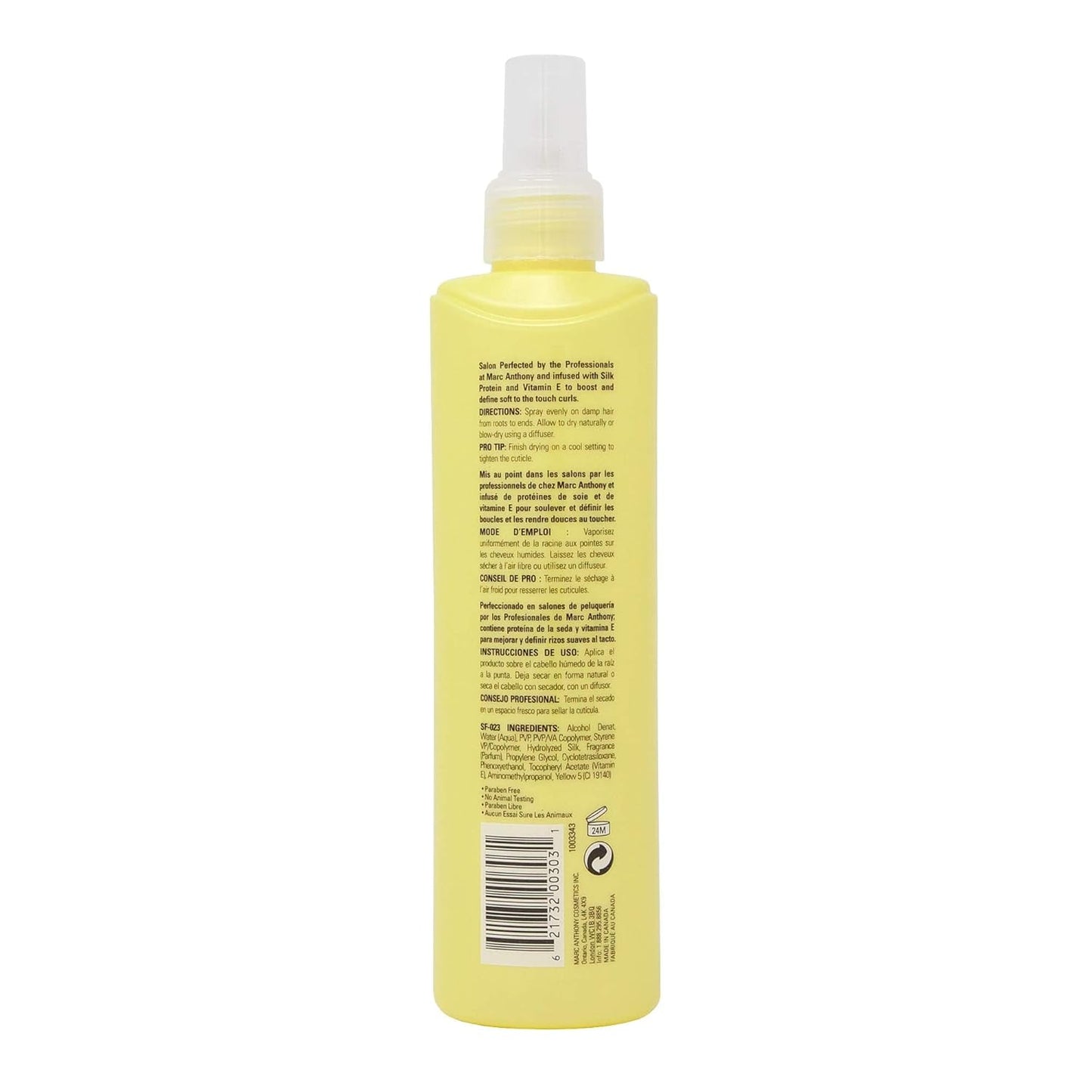 Marc Anthony Curly Hair Spray - Curl Booster for Frizz Control & Humidity Resistance | 8.1 Fl Oz
