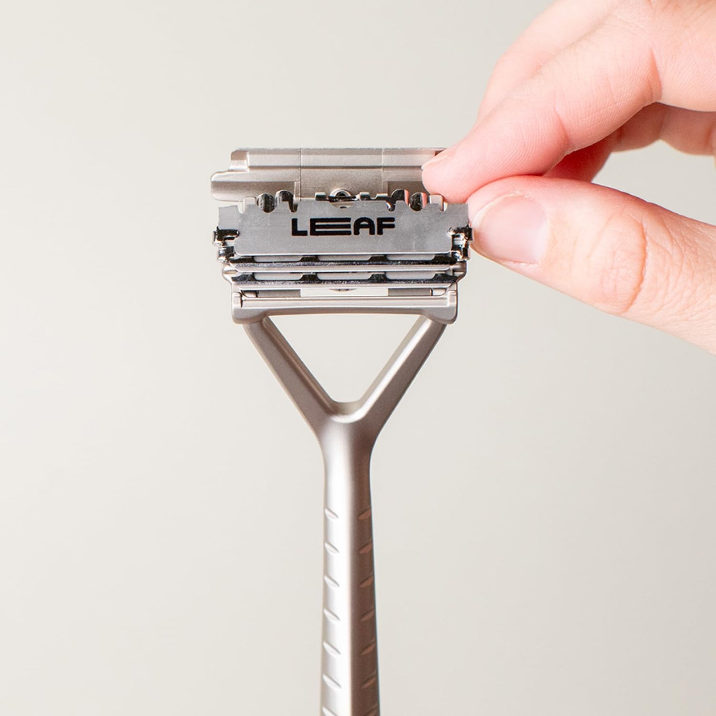 Leaf Shave | Leaf Single-Edge Safety Razor Blades, Platinum-Coated Stainless Steel Refills Compatible with Twig & Thorn Razor, and Dermaplaner, 50 Count