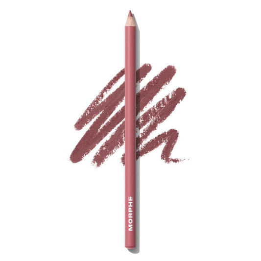 Morphe Signature Lip Liner Pencil - Creamy, Long Lasting Definer for Precise Shaping and Filling - Lip Makeup Essential with Smooth Glide - Professional Lipliner Pencil - Makeup Talk (0.05 oz)