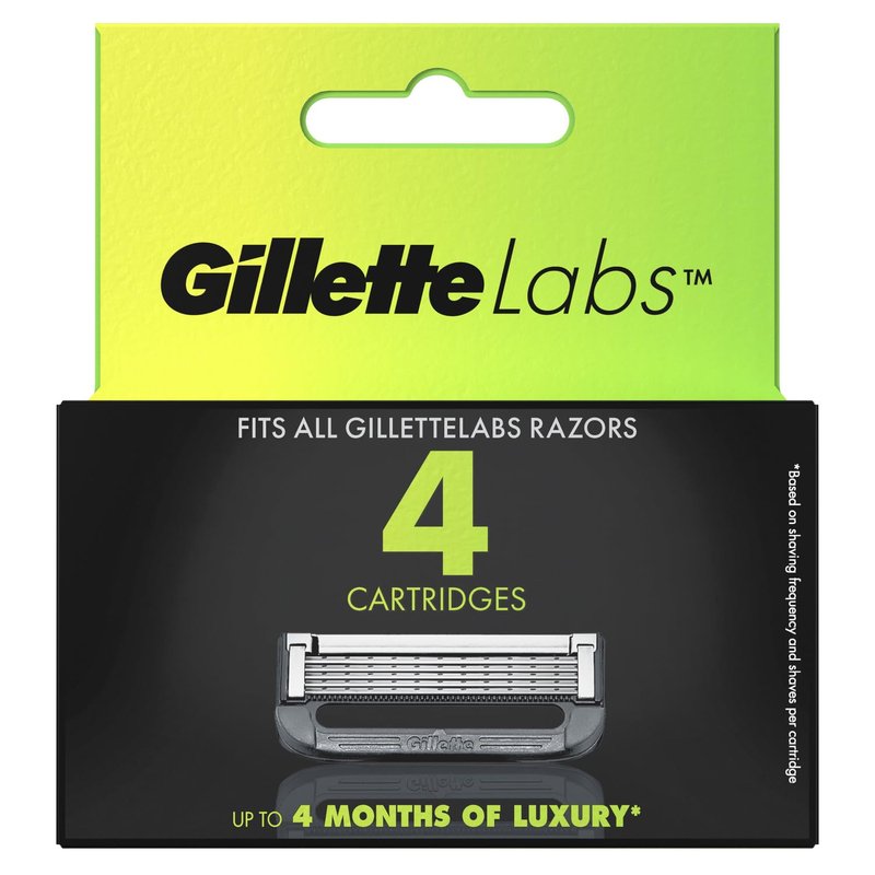 Gillette Labs Shaving Blades For Men Pack Of 4 Cartridges