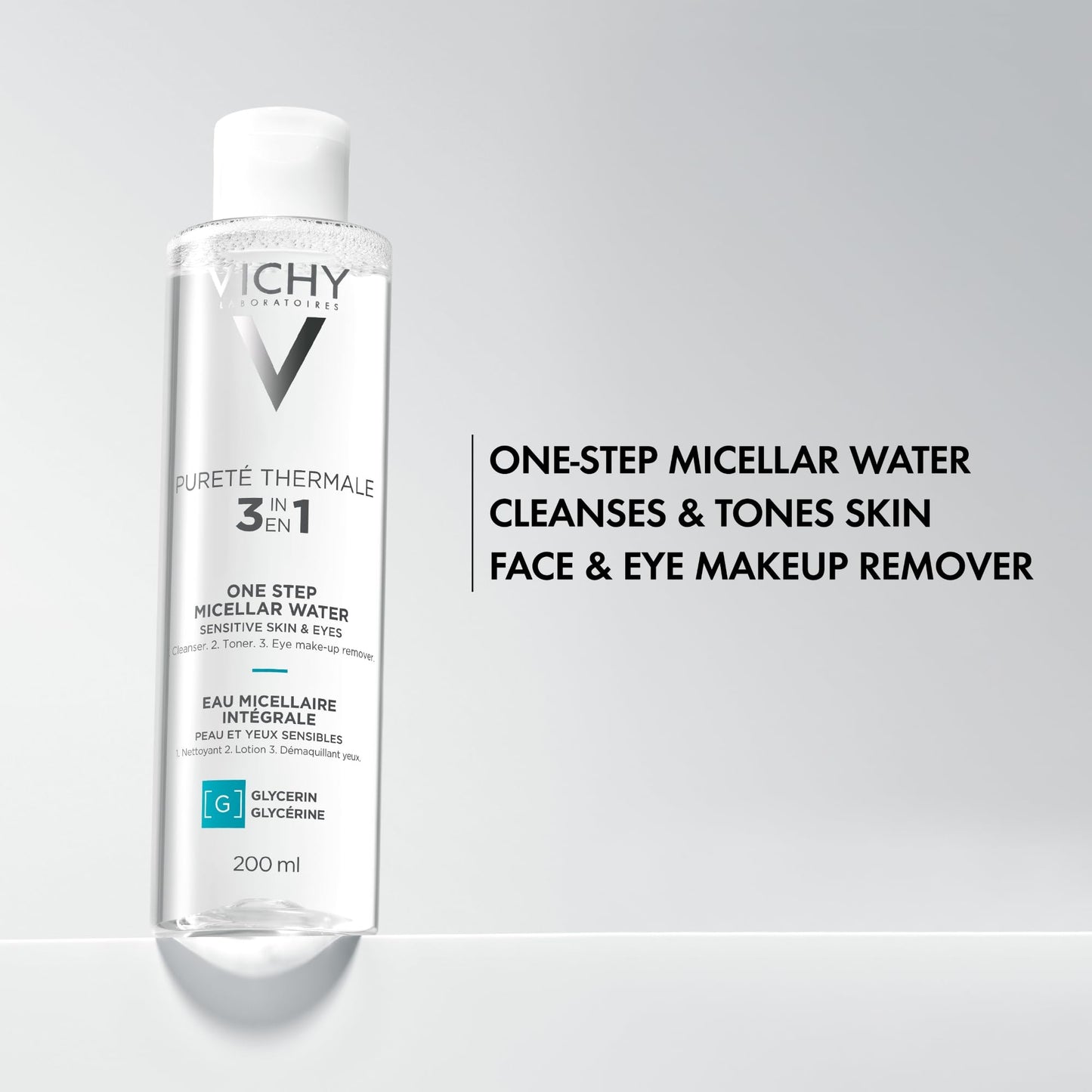 VICHY Pureté Thermale Micellar Water Eye Makeup Remover & Toner 6.76oz
